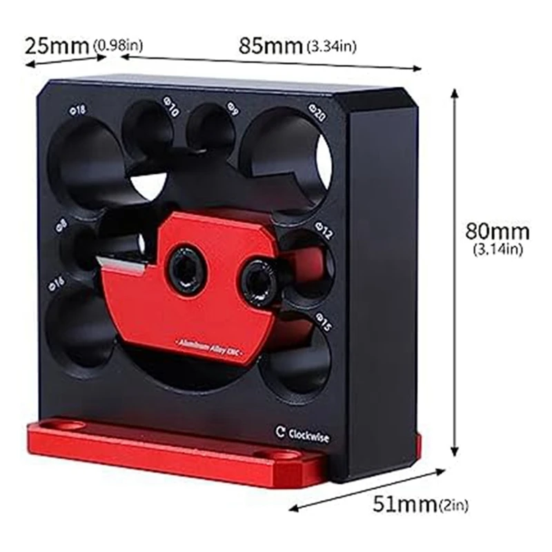 ●6PCS Dowel Maker Jig Kit,Metric 8mm to 20mm Adjustable Dowel Maker,with Carbide Blade,for Wooden Rods Sticks Woodworking
