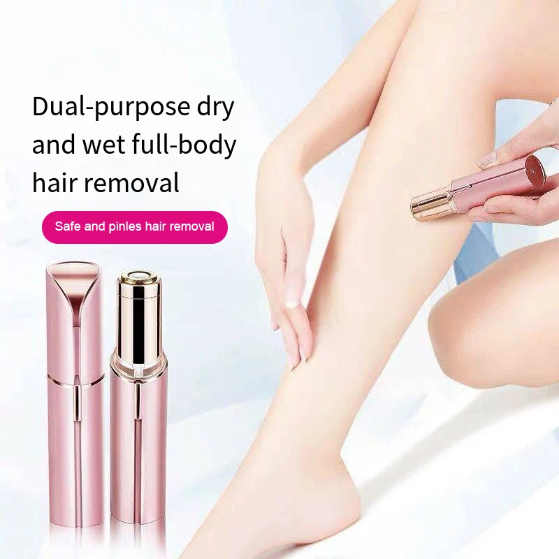 Lipstick-Shaped Electric Hair Remover Eyebrow Shaper Women's Hair Removal Device Mini Facial Hair Removal Instrument Face Hair view 3