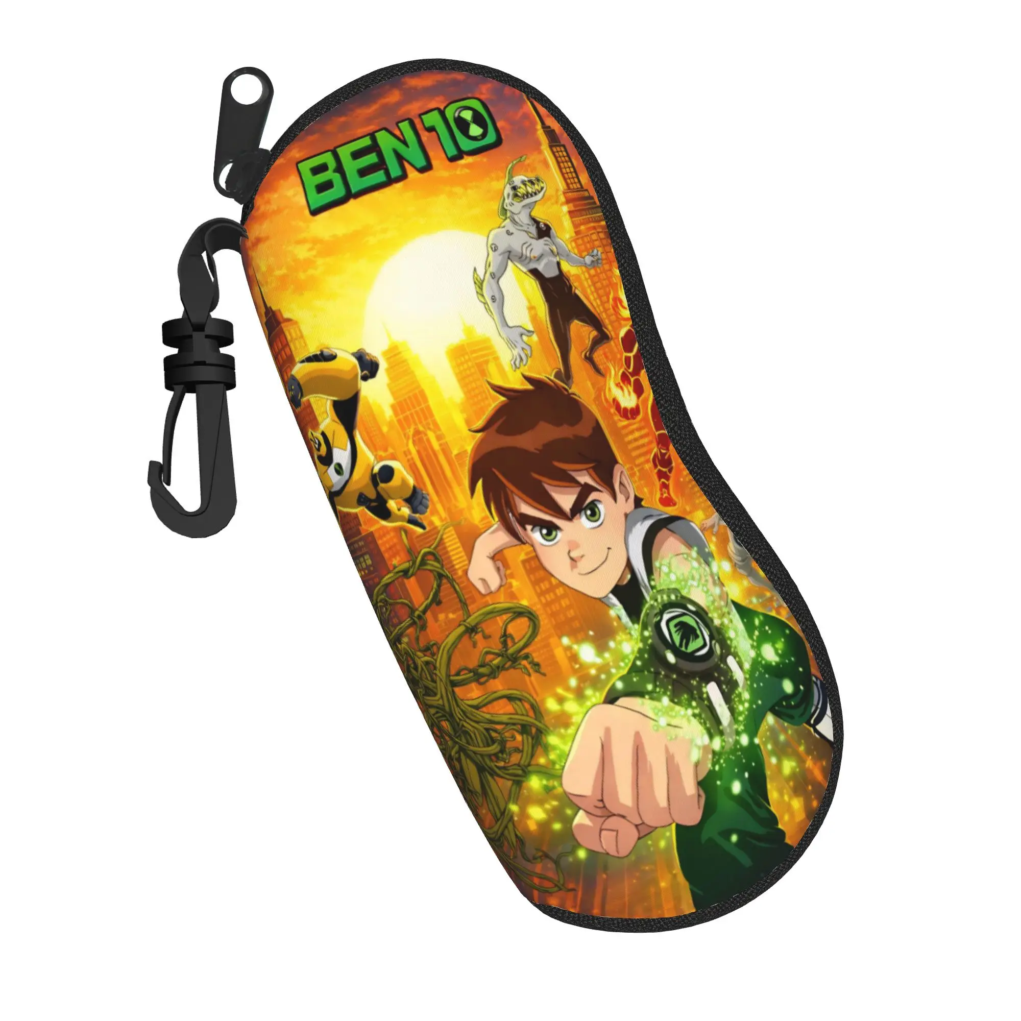 Ben 10 Cartoon Merchandise Glasses Case for Women Men New Zipper  Glasses Storage Box Protector Sunglasses Box