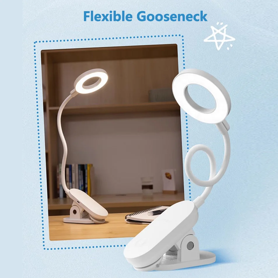 مصباح مكتبي محمول من Philips SmartClip Pro 4000K مريح أبيض قابل لإعادة الشحن مصباح طاولة 4 مستويات يعتم 3000 مللي أمبير في الساعة قابل للتعديل 66264 #5