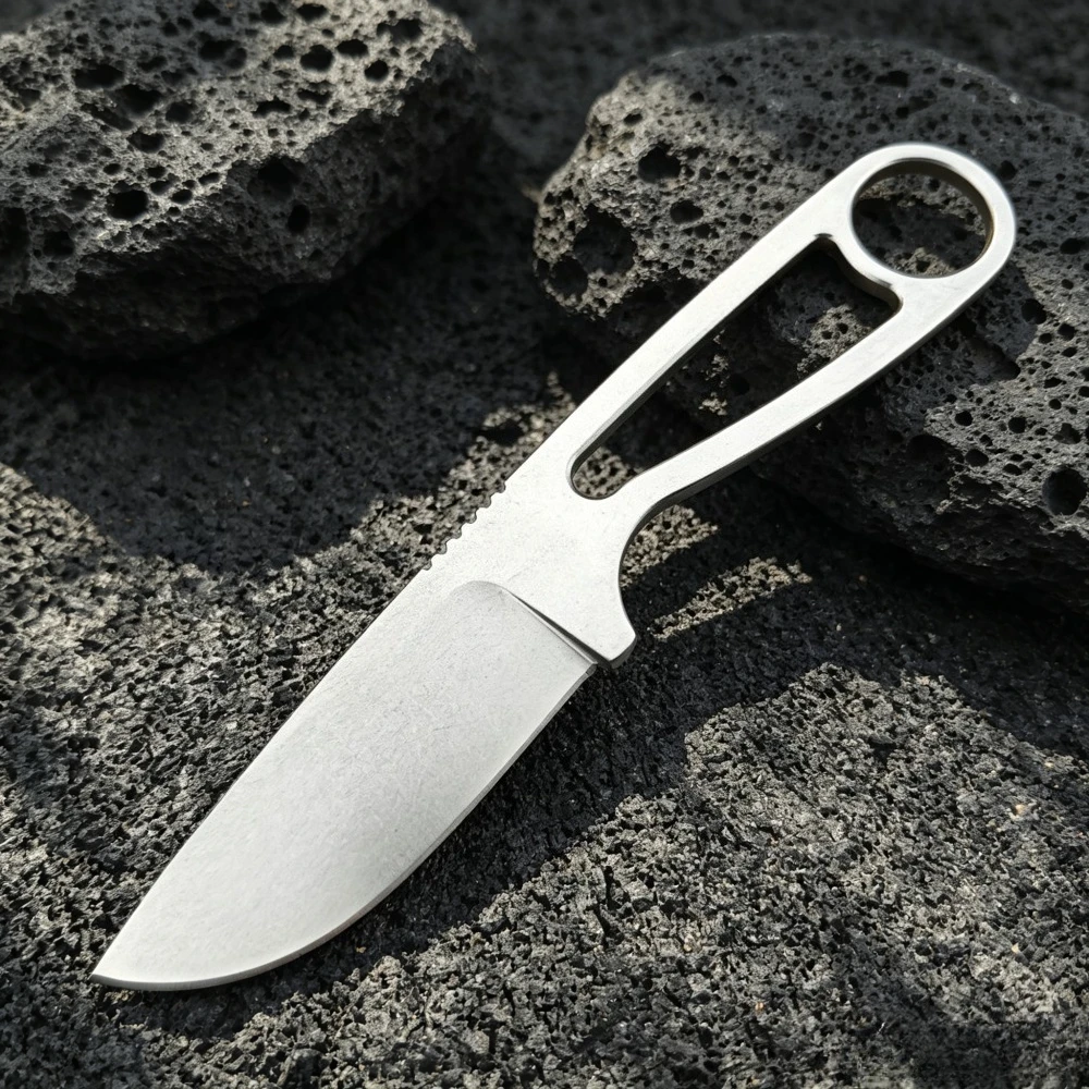 Utility Portable Kitchen Small Fruit Knife Multi-functional Outdoor Hiking Camping Fishing Durable Straight Knives with K Sheath