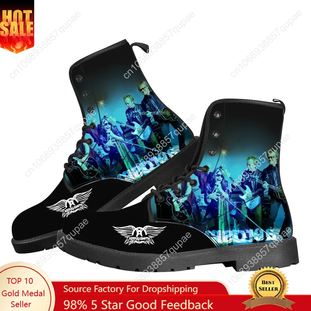 

Aerosmith Casual Boots Rock Band Mens Womens Teenager Shoes Fashion 3D Boot Outdoor High Quality Couple Customize Made Shoe