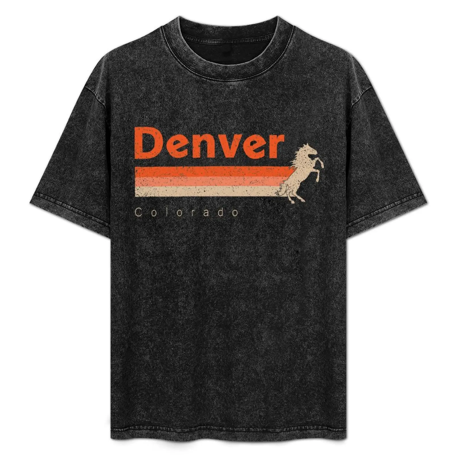 Vintage Denver Football Retro Colorado Bronco At Gameday T-Shirt Short sleeve tee new edition anime tshirt t shirt for men