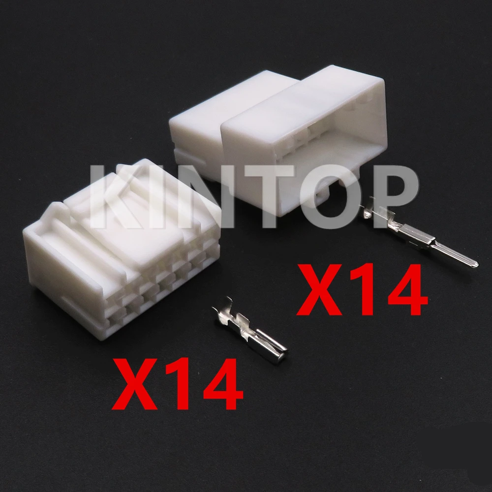 1 Set 14 Pins Auto Male Female Plug With Wires AC Assembly 936199-1 936209-1 Automobile Unsealed Connector Car Wire Cable Socket