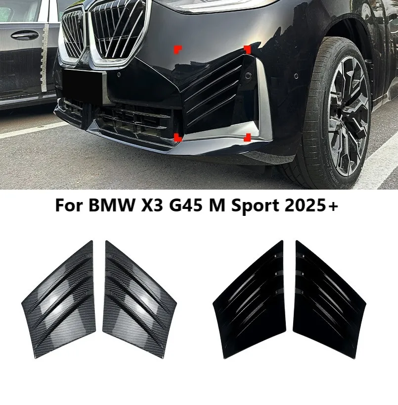 

Передний бампер автомобиля, противотуманная фара, крышка для BMW X3 G45 M Sport 2025+, решетка, диффузор, сплиттер, внешняя тюнинг, автомобильные аксессуары