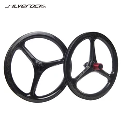 SILVEROCK Carbon Trispoke Wheels 16in 349 Disc Brake for FNHON GUST K3PLUS Folding Bike Wheelset