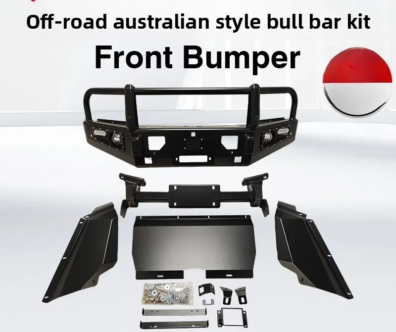 Suitable for Toyota Prado LC250 2025 + Modified Front Bumper Crash Bar Front Pump Handle Bar