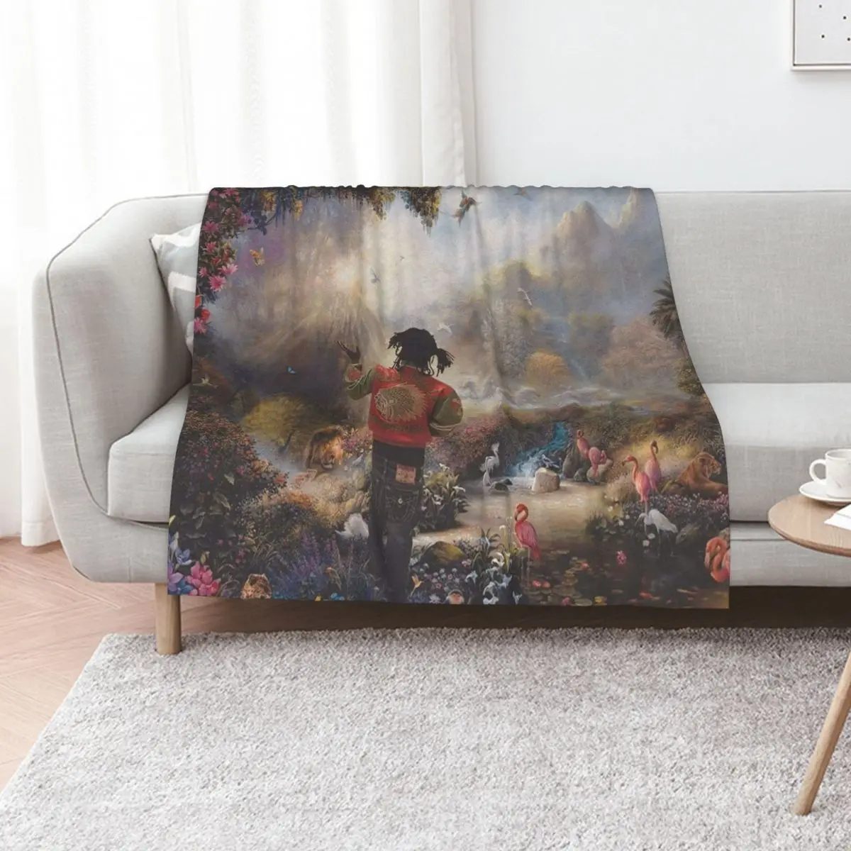 Chief Keef Garden of Eden Throw Blanket funny gift For Sofa Thin for sofa Soft decorative Sleeping Bag Blankets
