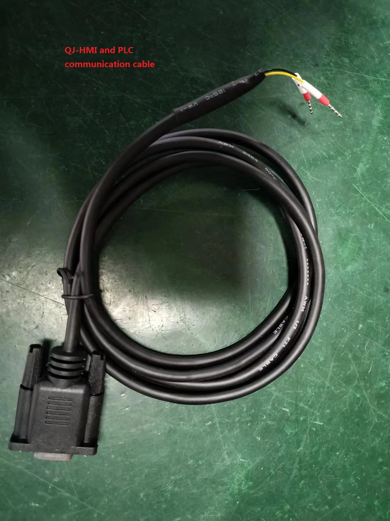 Huaqingjun PLC HMI Communication DB9 Cable for Industrial Automation