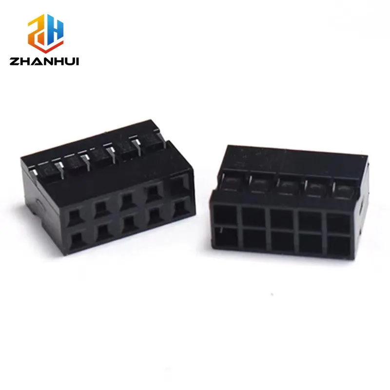 50pcs Dupont 2.0mm Pitch Dual Row Connector Housing 2x2P - 2x8P Wire to Board Plug Header Shell