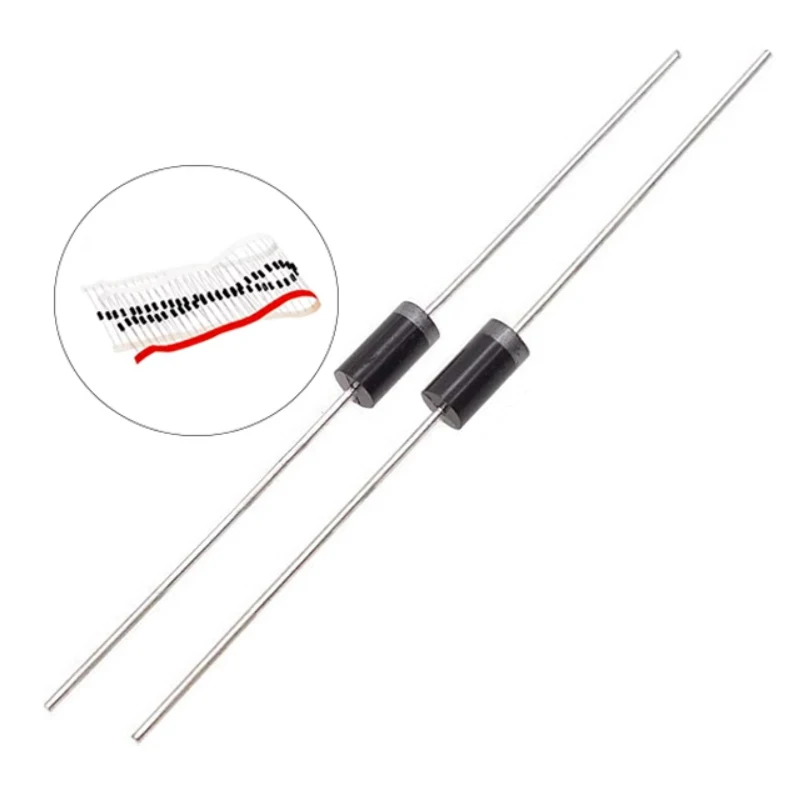 Redresseurs de barrière Schottky, BOM, un arrêt de commande, pipeline de commande, diode Schottky, 100V, SB2100 DO-15, 20 pièces