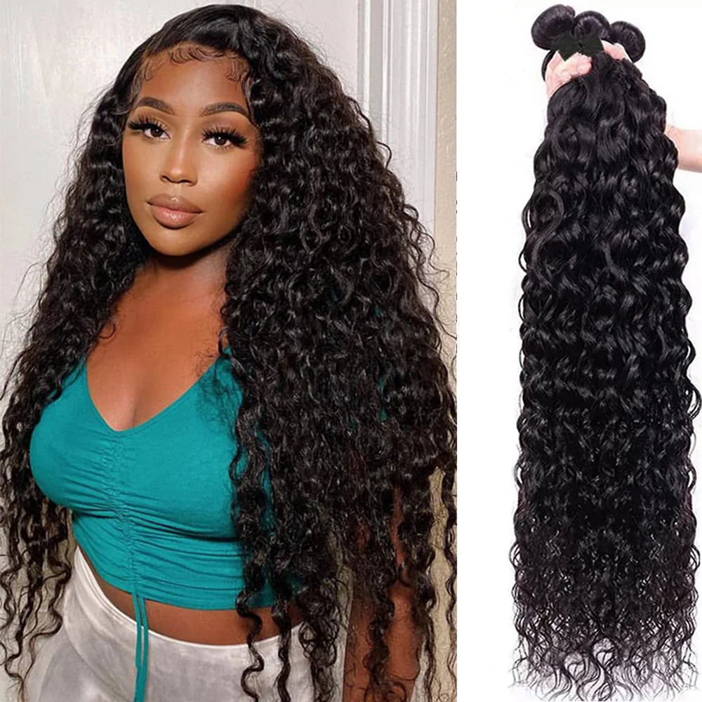 7A Brazilian Curly Hair Weave 3 Bundles Virgin Kinky Human Hair 100% Unprocessed Hair Weft Extensions Natural Black Color