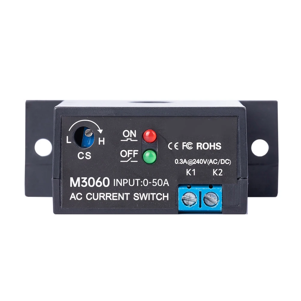 AC Current Sensing Relay with Mutual Inductance Sensing and Galvanic Isolation M3050 Normally Open M3056 Normally Closed