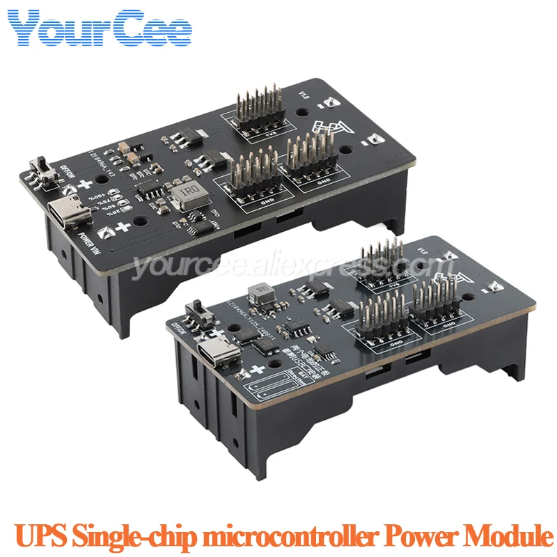 UPS Power Supply Type-C Charge 18650 Lithium Battery Charger Module DC-DC Step Up Booster Converter 5V 3.3V 1.8V