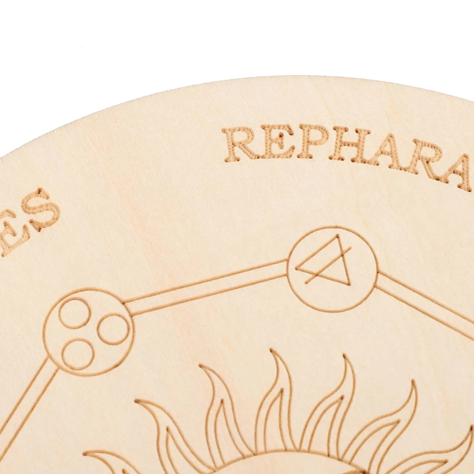 

1Set Divination Board Pendulum Necklace Wood Altar Craft Supplies Tarot Reading Game Witch Decor Patterns