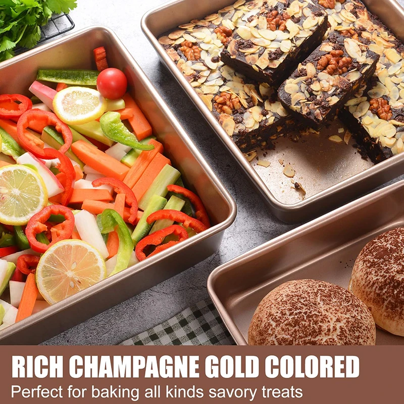 

9/11/13inch Non-stick Baking Bread Carbon Steel Cookie Tray Baking Sheets Kitchen Rectangle Bakeware