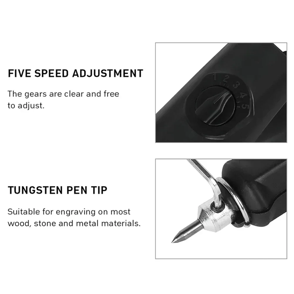 EU 220V Electric Engraver Jewelry Carving Pen Metal Wood-Engraving Lettering Pen For Plotter Machine Wood Metal Woodmaking Tools