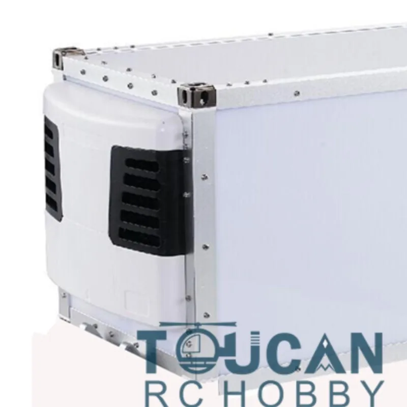 

TOUCAN 1/14 20Ft 2Axles Container Semi Trailer RC Tractor Construction Vehicle For Tamiyaya Remote Control Truck Toys For Boys