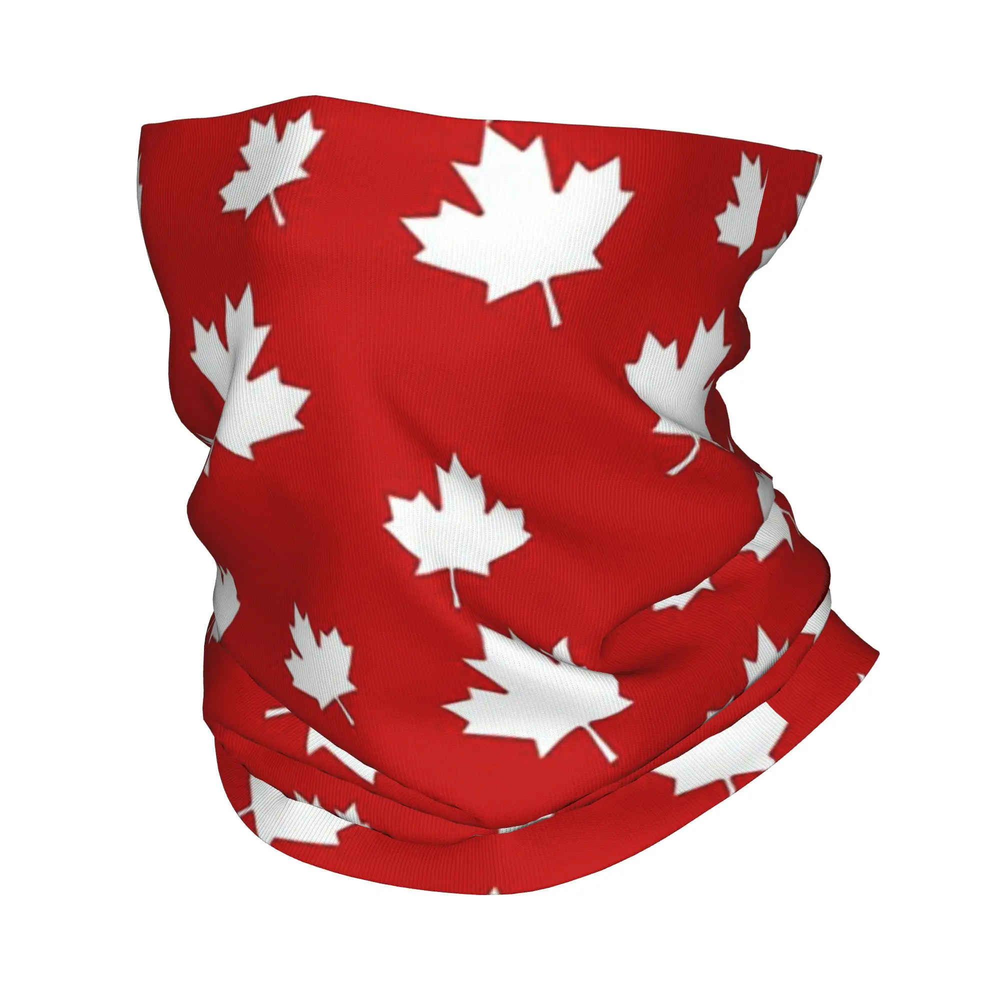カナダメープルリーフ旗バンダナネックゲートルプリントマジックスカーフ多機能サイクリングスカーフアウトドアスポーツ男性女性大人