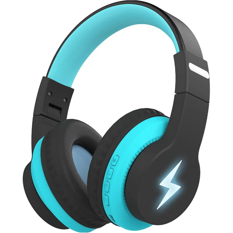 Colorful Wireless Over Ear Headset With Led Lights,Built-in Mic 45h Playtime 85db/94db Volume