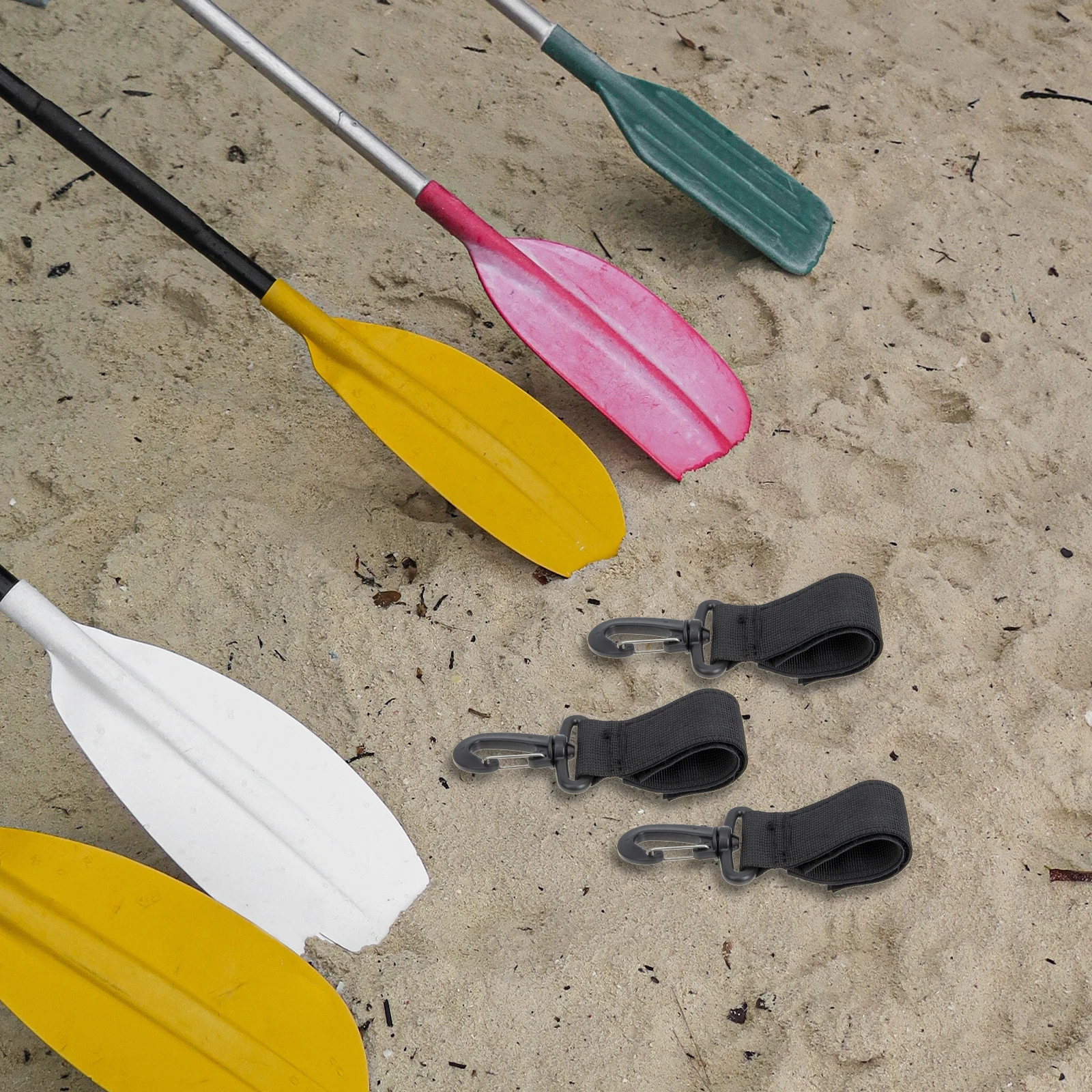 

4pcs Kayak Paddle Holder Fixing Straps Durable Nylon Buckle Storage Board Mount Wear Resistant Professional Boat Accessories