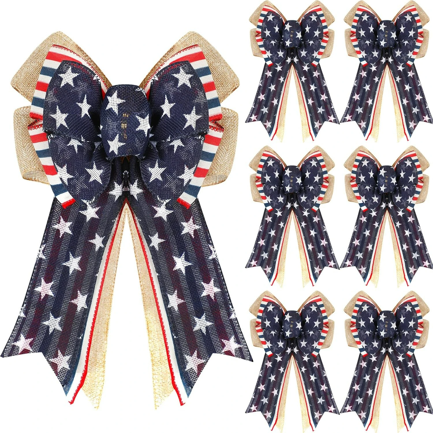 Stylish Perfect Patriotic Party Set - Celebrate Summer in Red, White, and Blue! Ideal for All Your Festive Outdoor Celebrations,