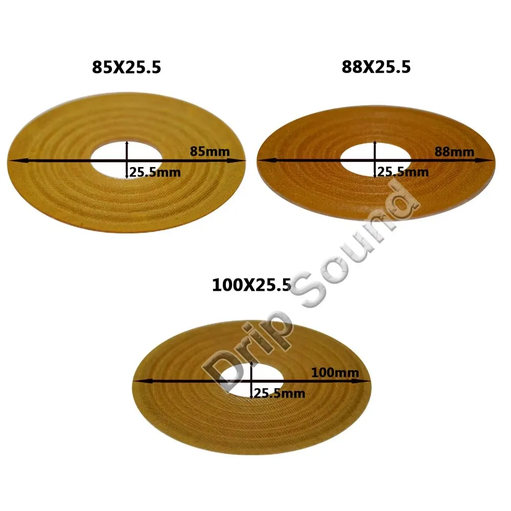 2pcs 85x25.5/88x25.5/100x25.5mm Elastic Wave Loudspeaker Subwoofer Woofer Bass Speaker Repair Spider Damper