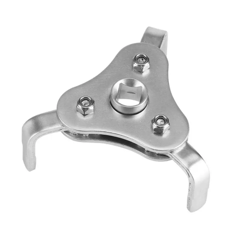 Auto Universal Adjustable Two Way 3 Jaws Oil Filter Wrench Tool Set Remover Tool