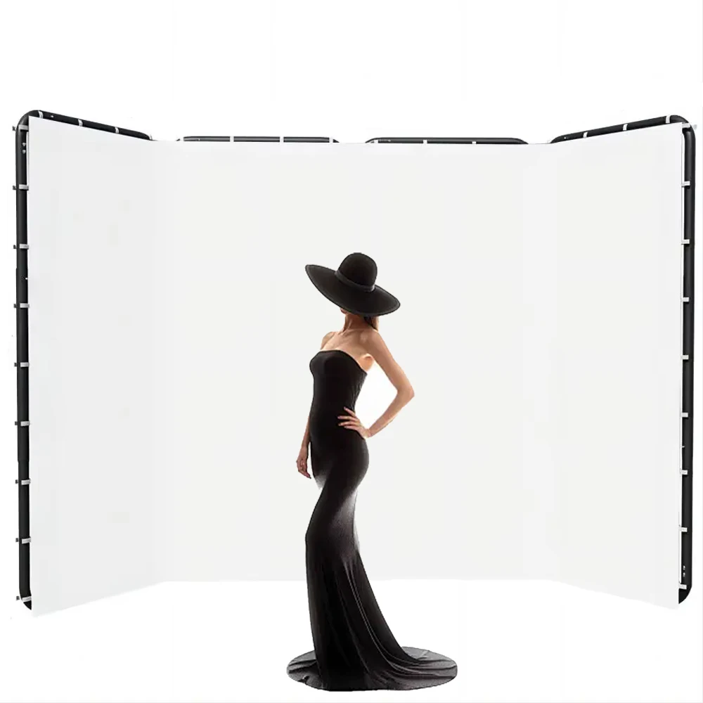 SH 2.4x4M Background Stand Frame With Photography Green Screen Backdrops  Photography Background Support Studio Light Tripod