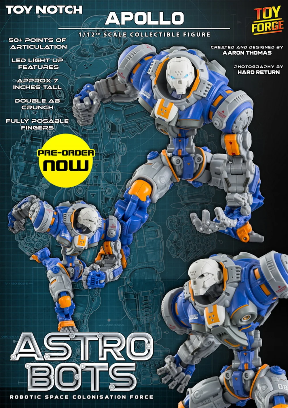 

Transformation TOY NOTCH Astrobots A01 Apollo Space Colonisation Force Action Figure Robot Toys With Box IN STOCK