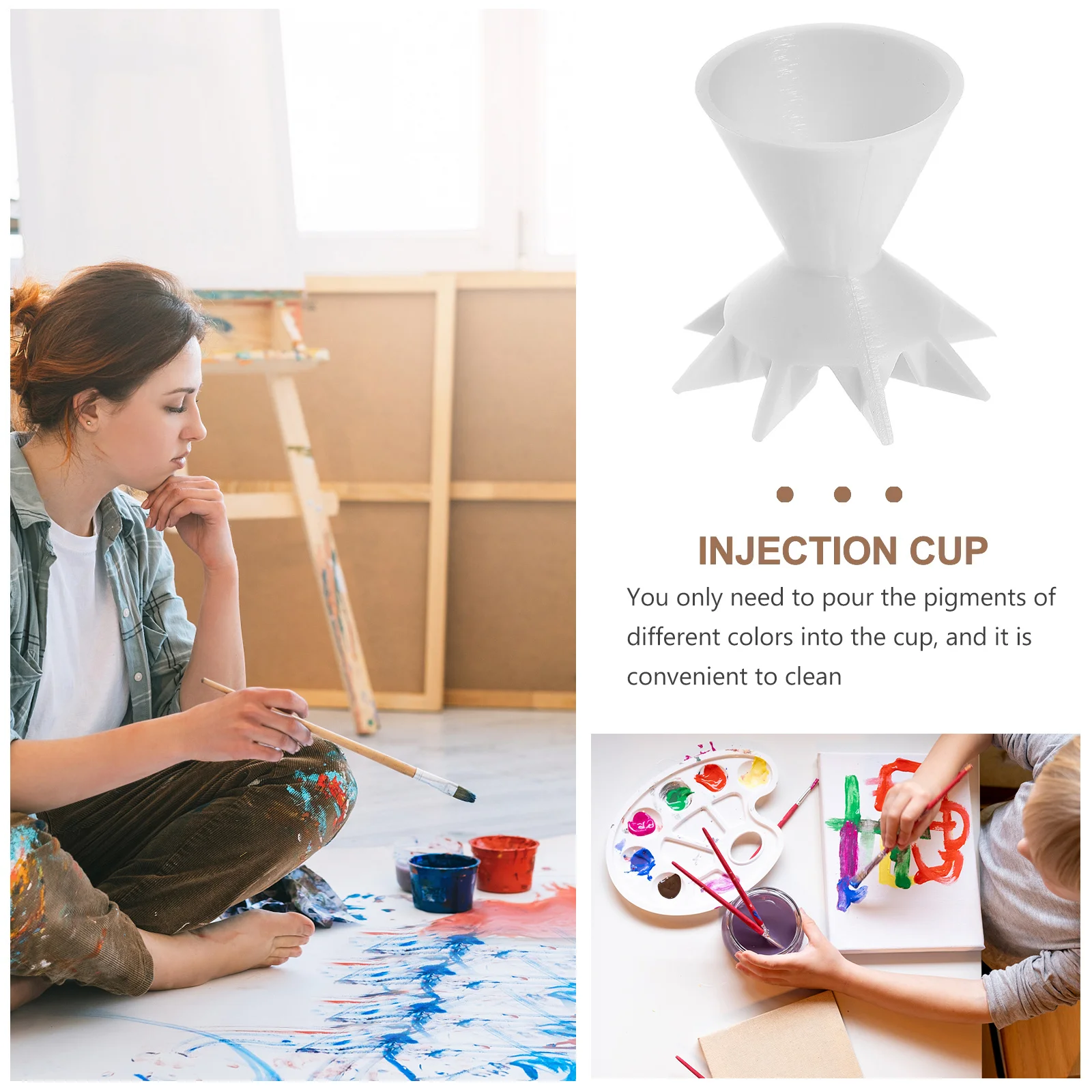Mini Painting Funnel Small Portable Tool for Fluid Painting DIY Acrylic Pouring Supplies Artist Essential Cup for Paint Pour