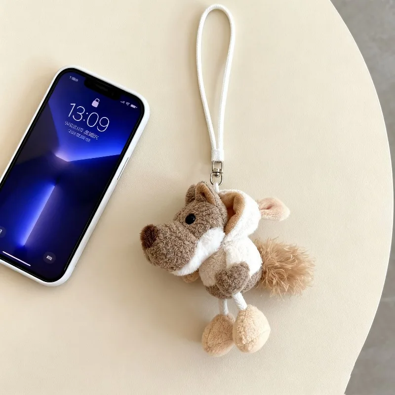 1–5 Stück Plüsch-Schlüsselanhänger, Spielzeug, Cartoon-Plüschpuppe, Mini-Schlüsselanhänger, Anhänger für Rucksack, Urlaubsgeschenke, Weihnachtsdekorationen