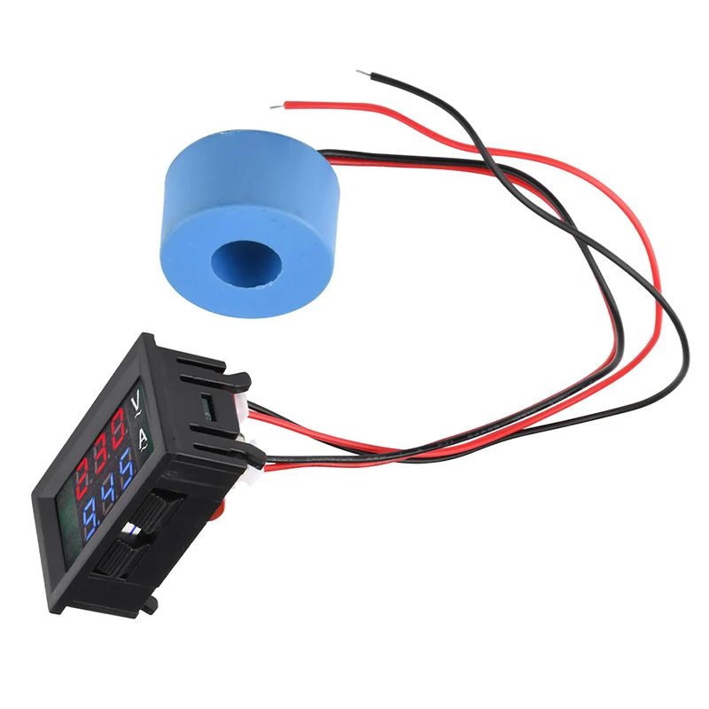 1Set AC 50-500V Digital LCD Voltmeter Ammeter 10A 50A 100A 220V Voltage Current Meter Tester Detector Current Transformer