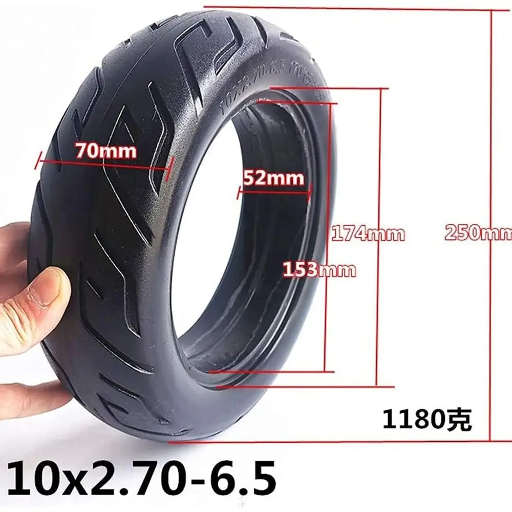 10 Inch Thickened Non-Slip Wear-Resistant Maintenance-Free Solid Tire No Inner Tube Fits Electric Scooter Electric car Tires