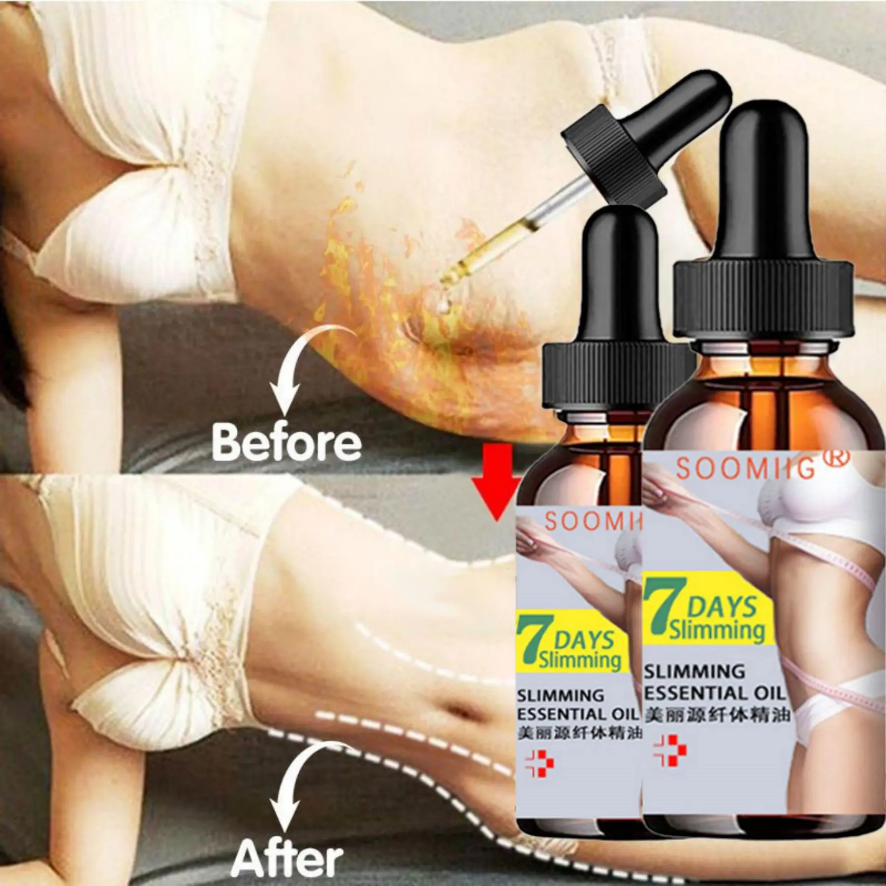 YRFKT Weight Loss Slimming Oil Fat Burning Spray Fast Break Down Fat Body Tightening Belly Slimming Thigh Muscle Shaping