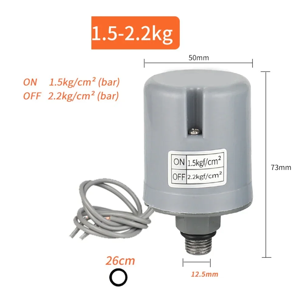 

Для насосов с горячей и холодной водой, контроллер давления, автоматический переключатель давления водяного насоса, серебристый, двухконтактный сцепление