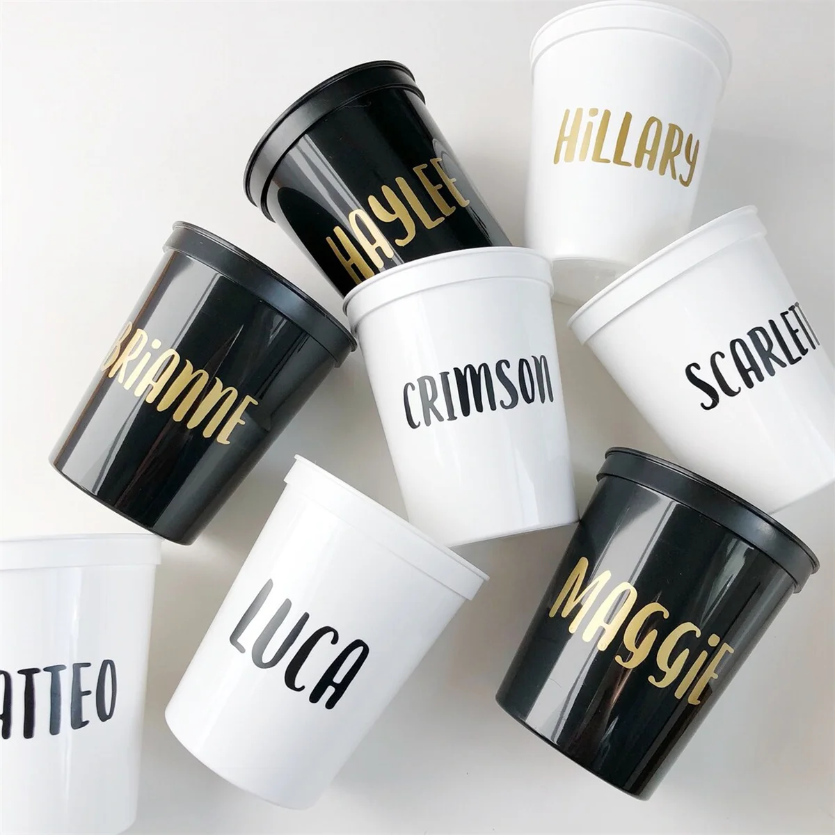 Wedding Custom Stadium Cups, 16oz Personalized Cups, Party Cups, Party Decoration, Custom Wedding Favors CED-74