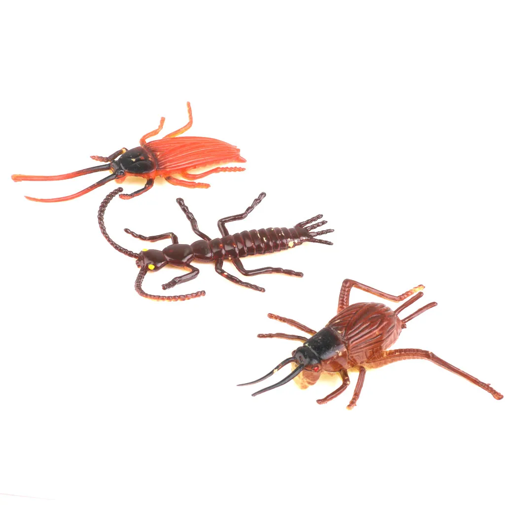 12x Plastic Vivid Model Figure Kids Toys Bug Mantis Scorpion Ant Bee