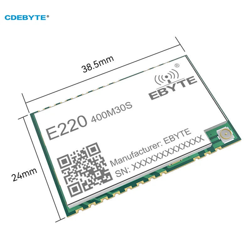 LLCC68 LoRa Wireless RF Module 400MHz E220-400M30S 900MHz E220-900M30S SMD SPI 30dBm Long Range 10km IPEX Stamp Hole Antenna DIY