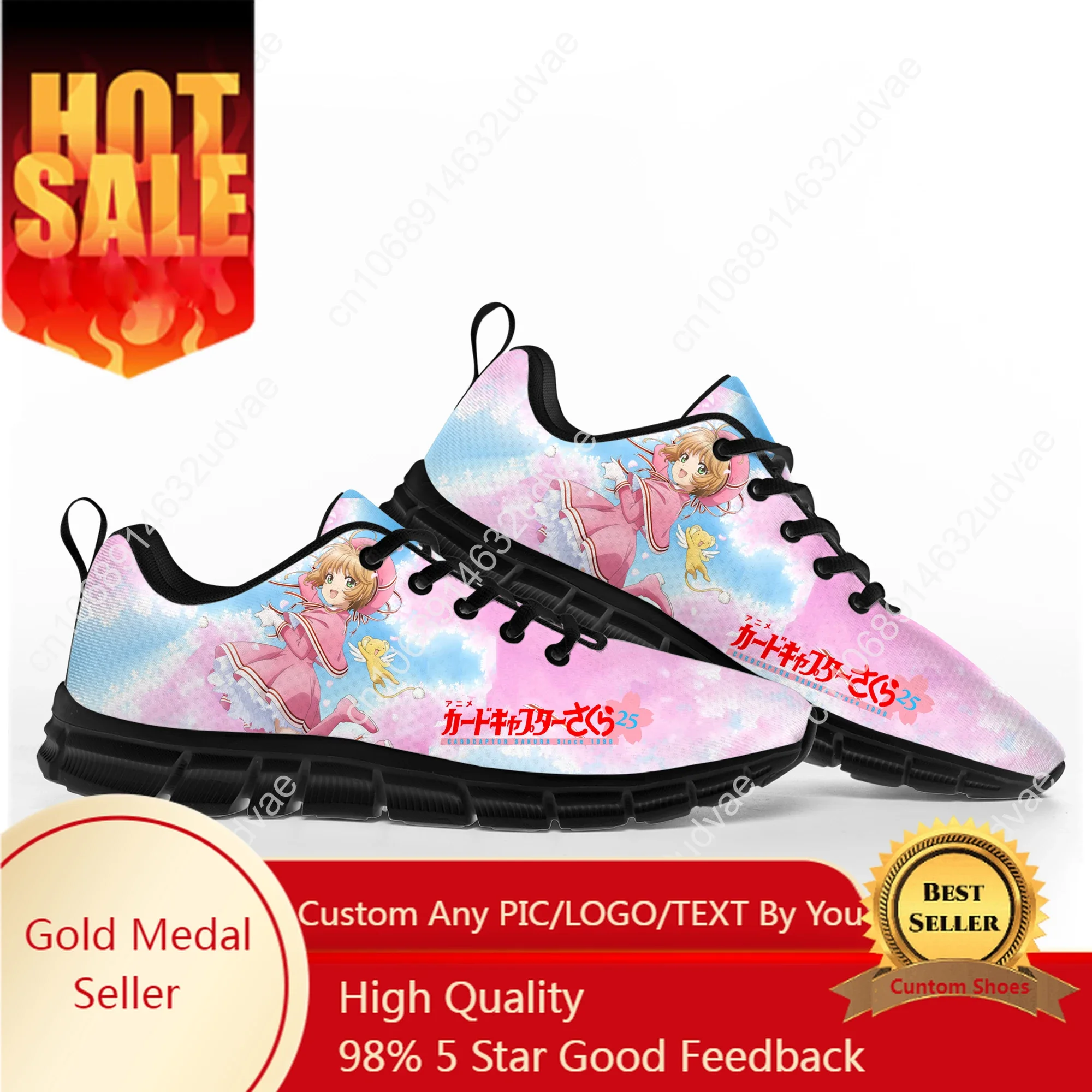 

Cardcaptor Sakura Sneakers Mens Womens Teenager Customized Sports Shoes Casual Custom Made Shoe High Quality Couple Shoes
