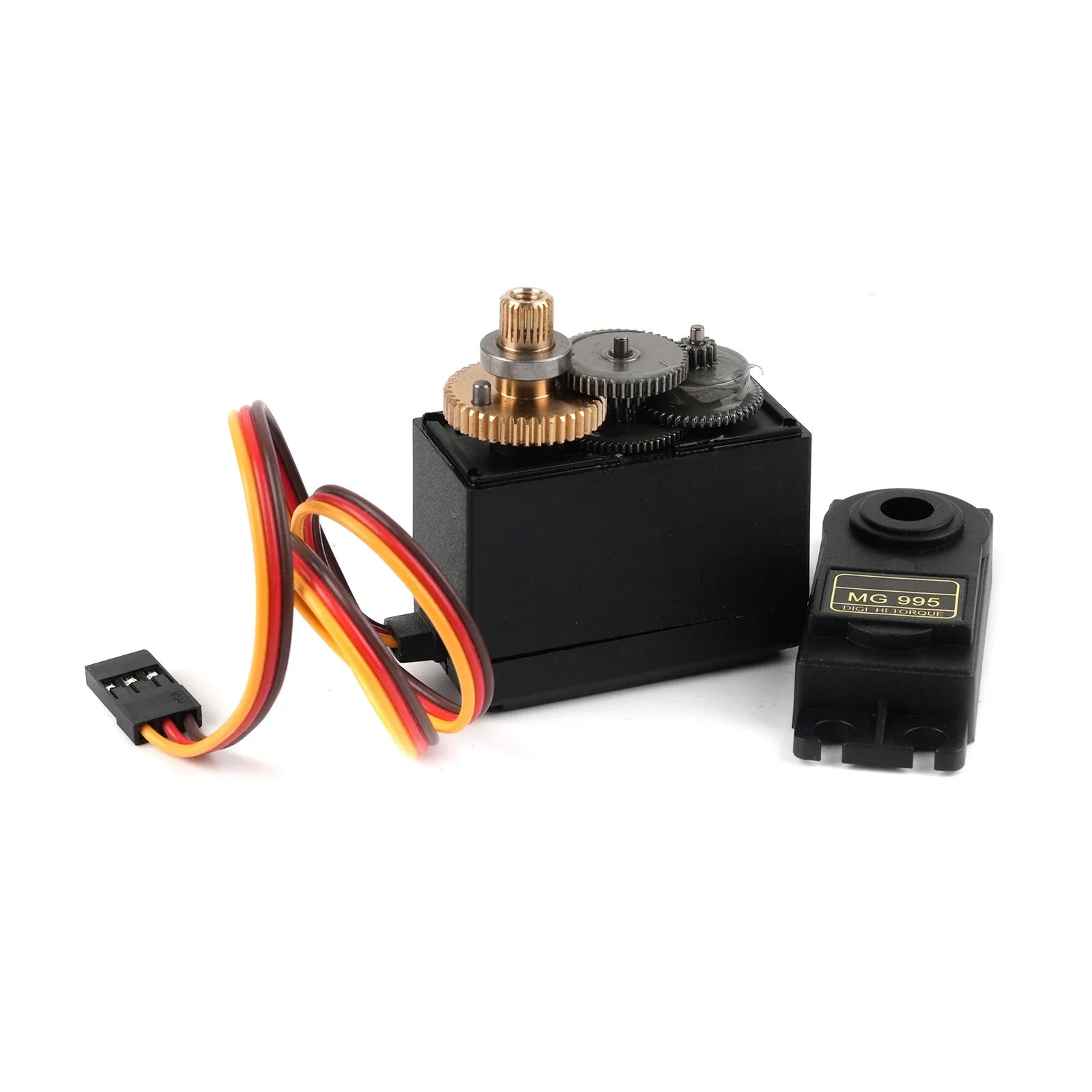 Servomotor Digital estándar MG995, 13KG, alto Torque, engranaje totalmente metálico para coches JR RC, modelo de helicóptero, brazo robótico, barco, Juguetes DIY