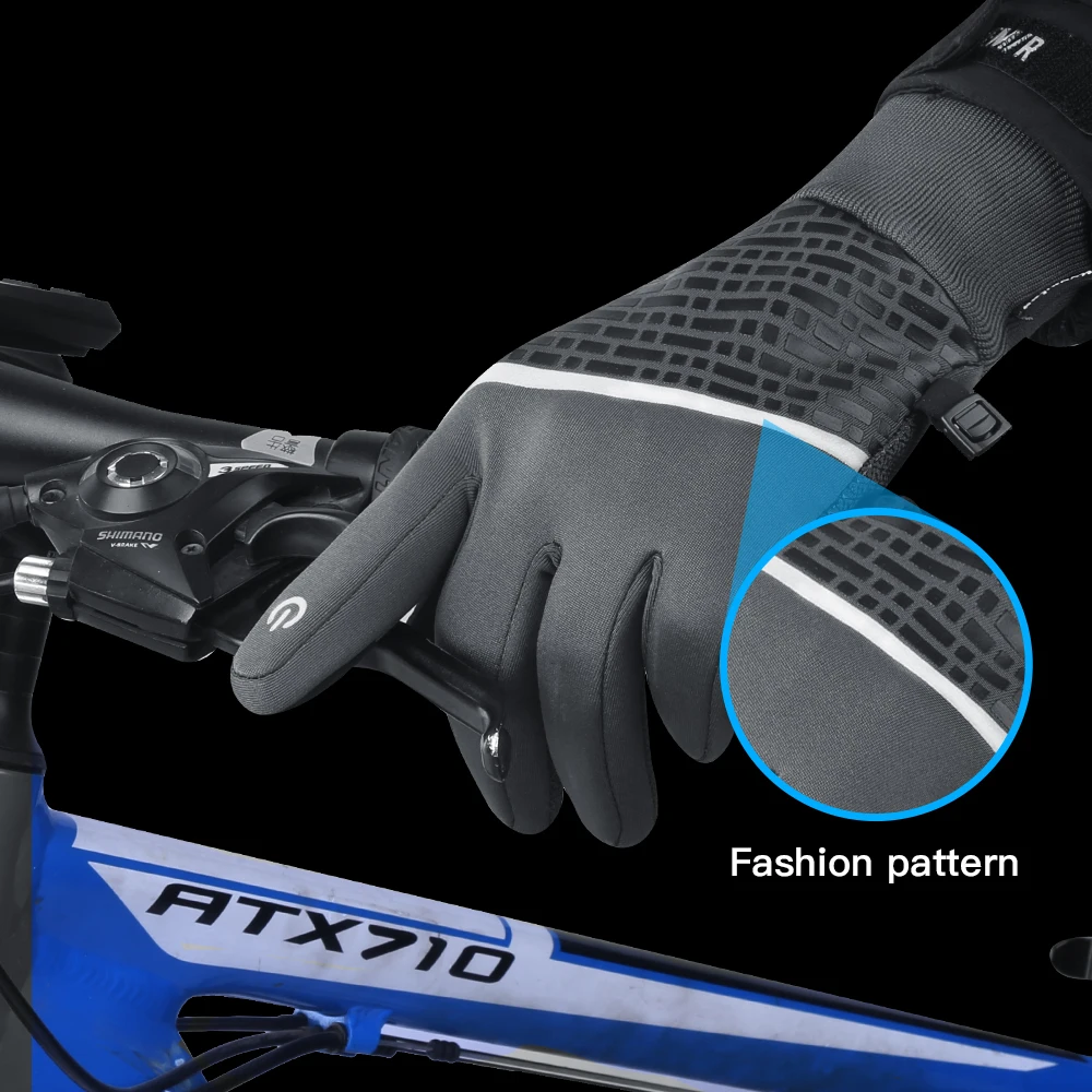 Winterhandschuhe, warme Touchscreen-Vollfinger-Fahrradhandschuhe, wasserdichte Sporthandschuhe, Fahrrad, Skifahren, Motorradfahren, Wandern