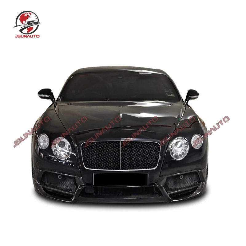 Fit For Bentley GT Vors Style Front Bumper Side Skirts Rear Bumper Carbon Fiber Body Kit For Bentley Continental GT 12-15 V Kit