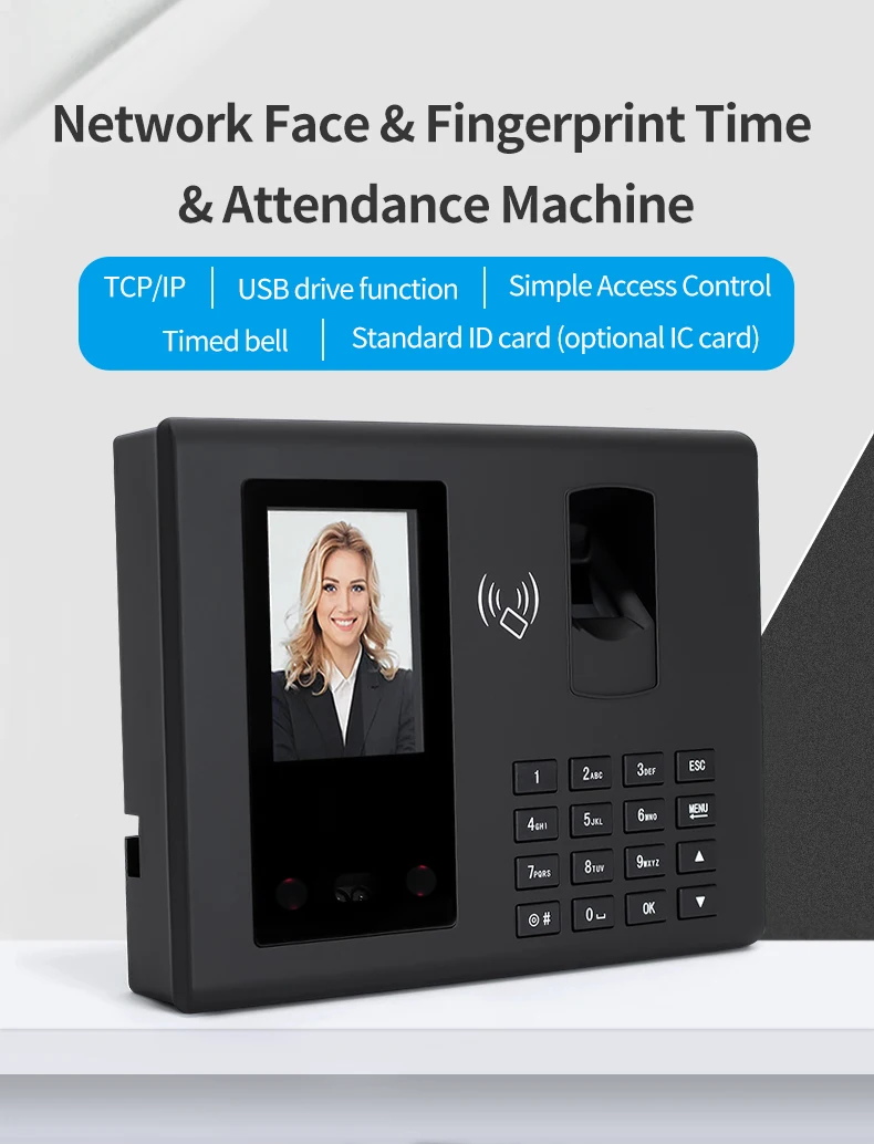 OEM Network Software Biometric time attendance facial recognition web based fingerprint time attendance system