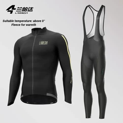 Waterproof Jacket Men Cycling Pants Man With Long Distance Pad Fleece For Warmth Men's Jacket Cycling Suit For Men