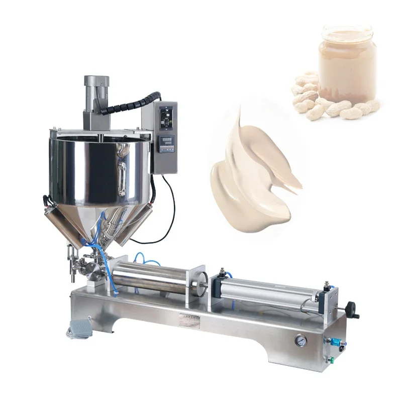 

Paste Liquid Filling Machine Heating Mixing Pneumatic Automatic Honey Filling Machine