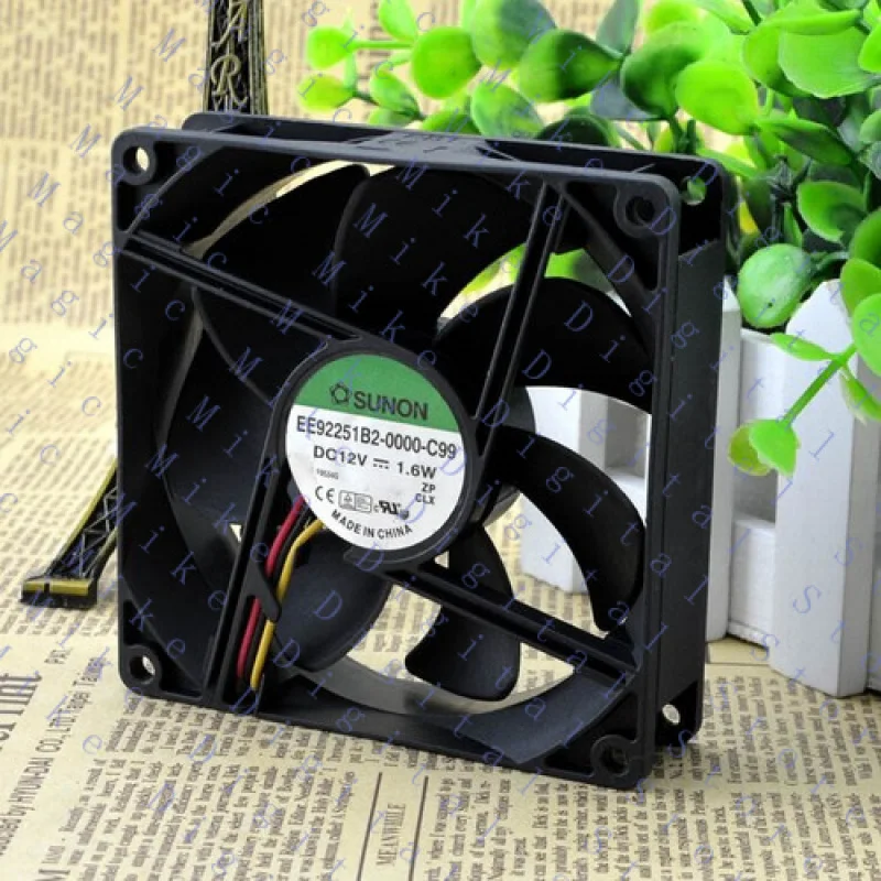 UU 1 قطعة 1.6 واط 12 فولت محمل مغناطيسي مروحة صامتة EE92251B2-0000-C99 9025