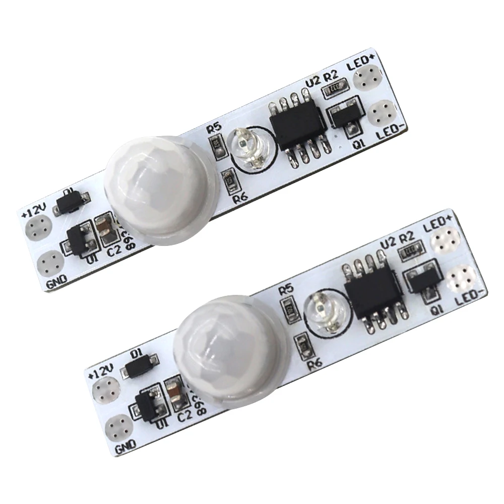 2PCS Human Presence Sensor Detector PIR Motion Sensor Switch Module Infrared Human Body Sensing Switch For Cabinet Lights 3A