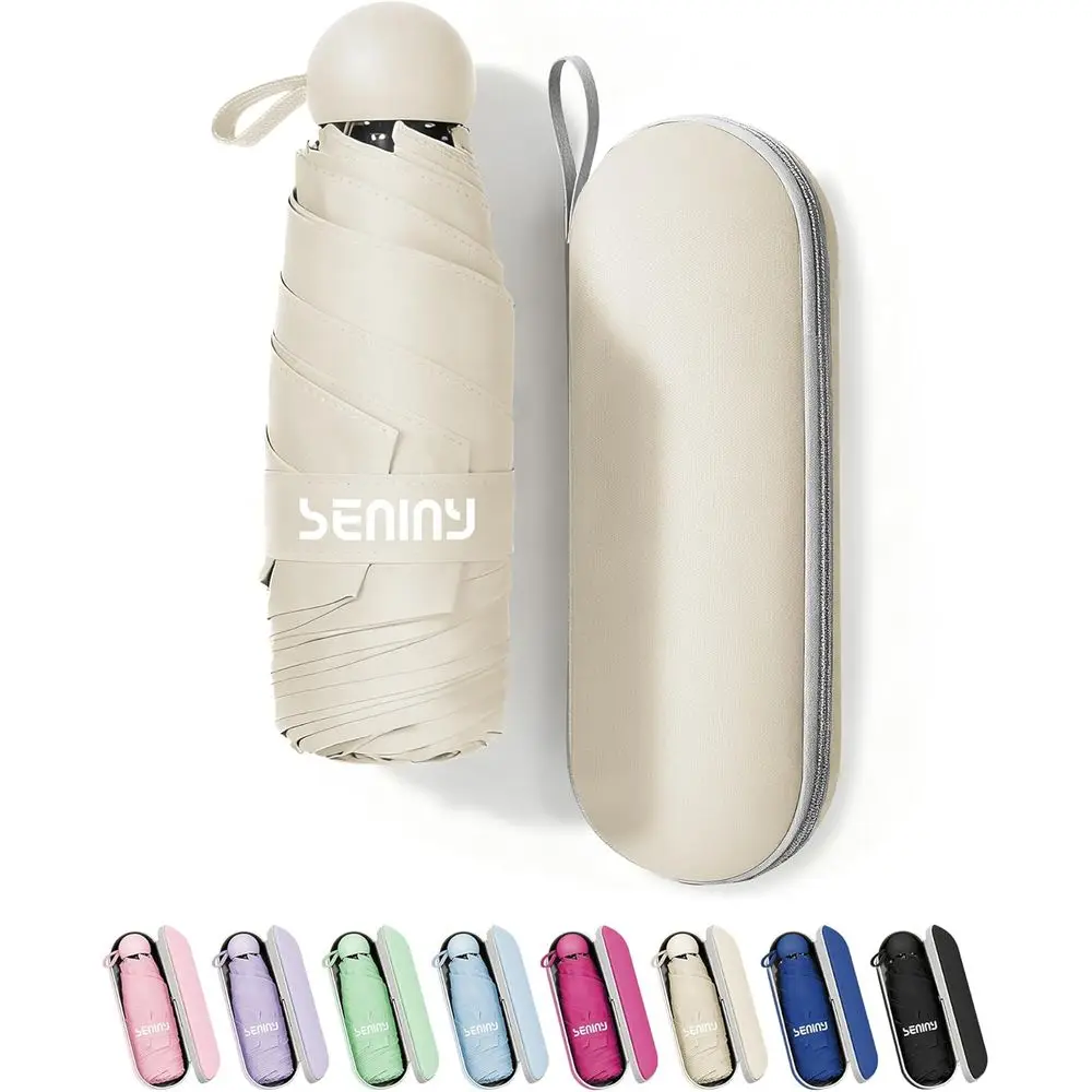 

Compact Travel Umbrella - Portable, Lightweight, UV Protection for Rain & Sun, Ideal for Backpacks, Kids & Adults