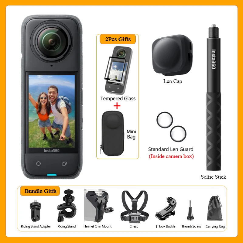 Top Insta360 X4 Now arrival 8K Waterproof 360 Action Camera, 4K Wide-Angle Video 2290mAh Battery Insta360 X4 Sport Camera